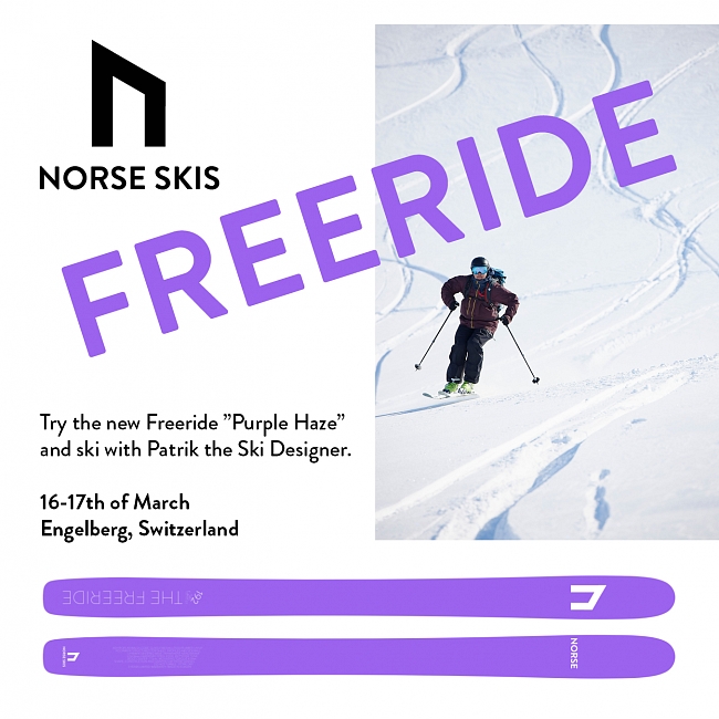 Freeride Skiing With Norse Skis